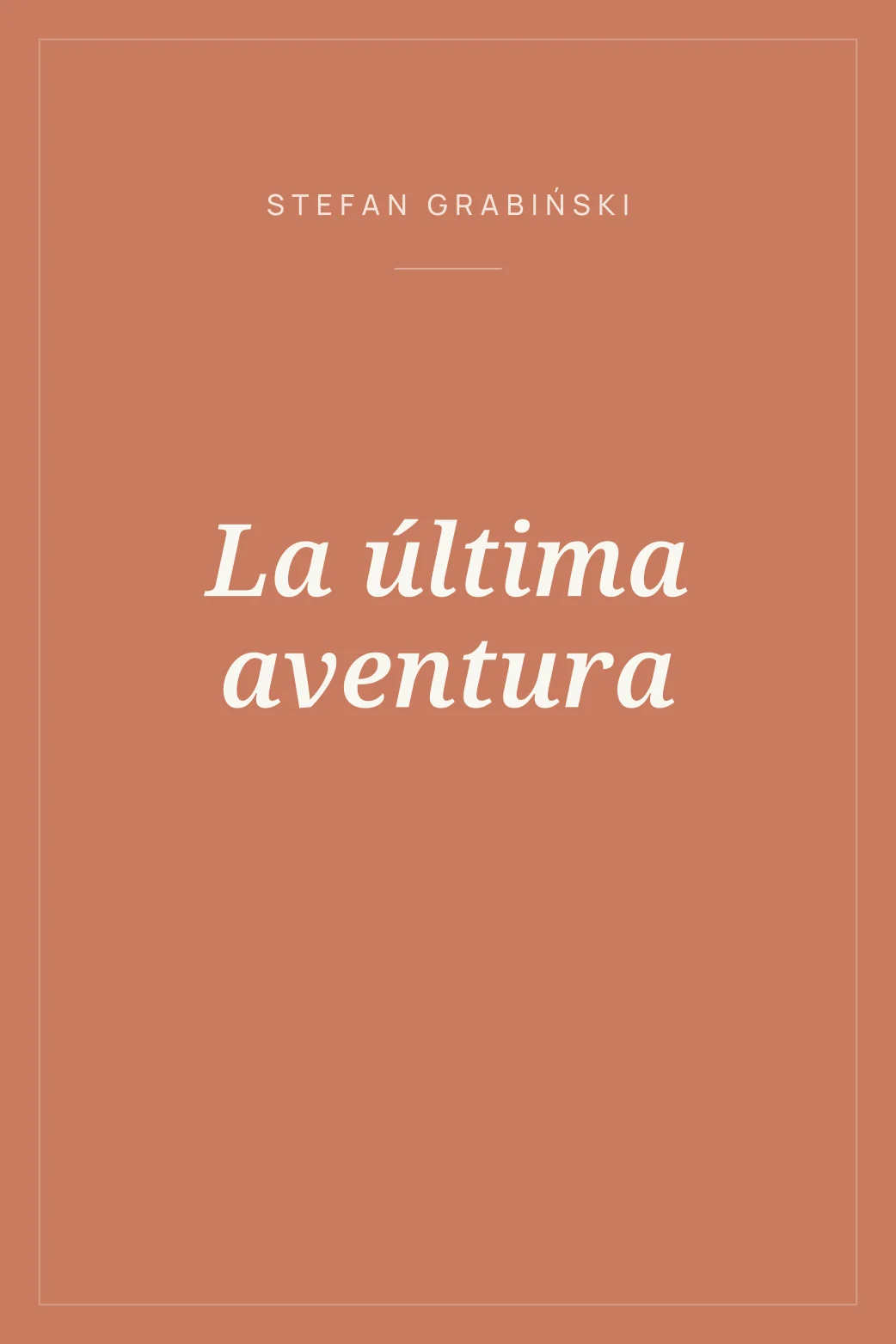 Portada de La última aventura