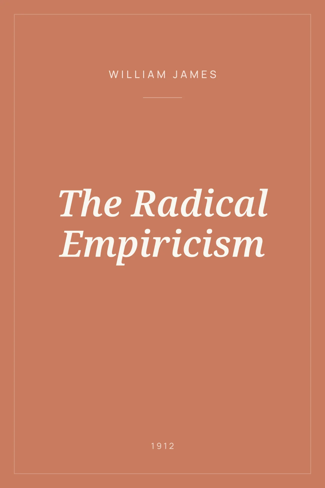 Portada de The Radical Empiricism