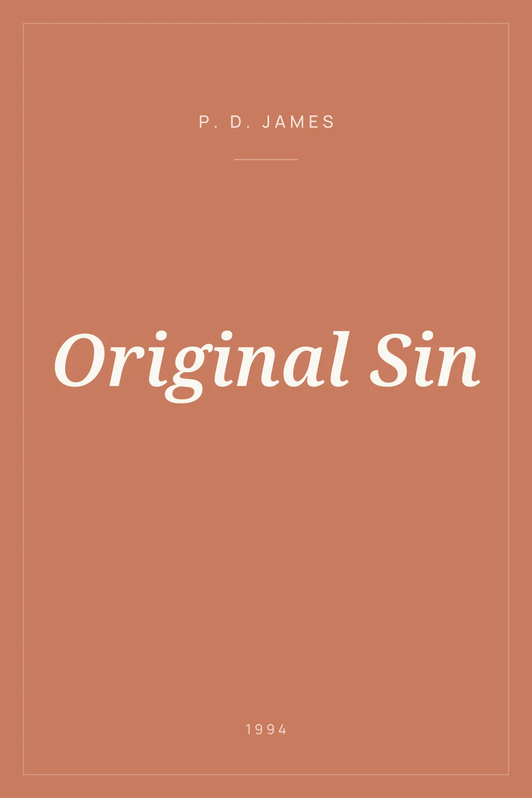 Portada de Original Sin