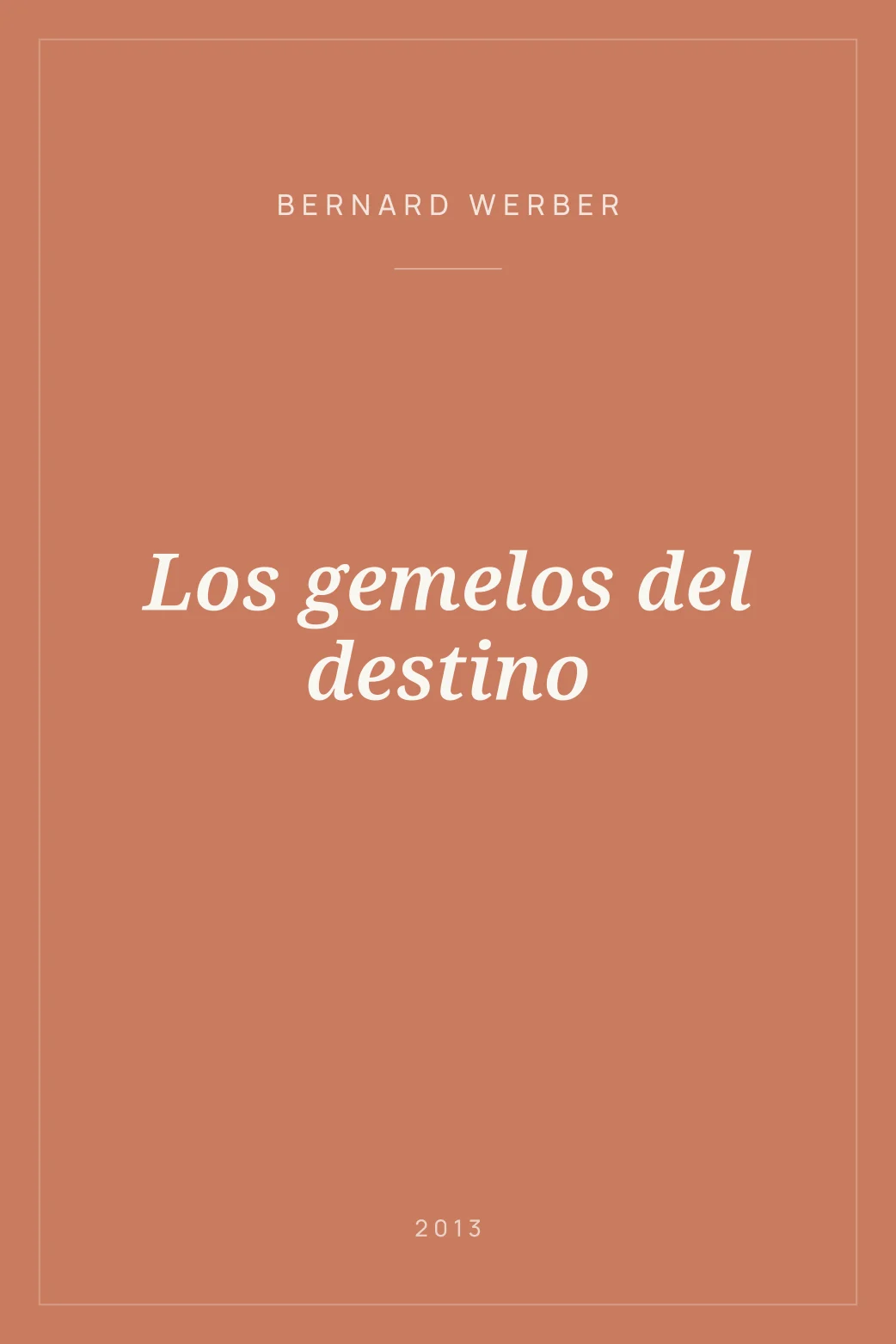 Portada de Los gemelos del destino