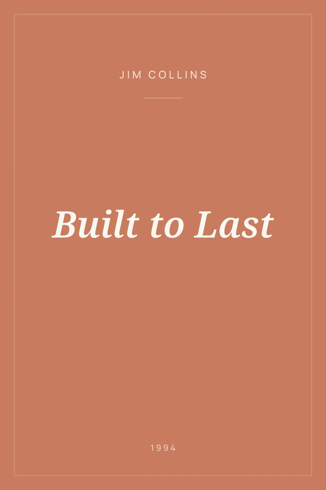 Portada de Built to Last