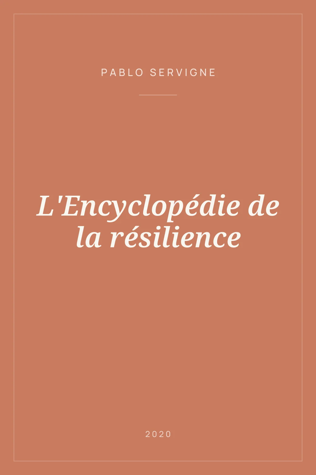 Portada de L'Encyclopédie de la résilience