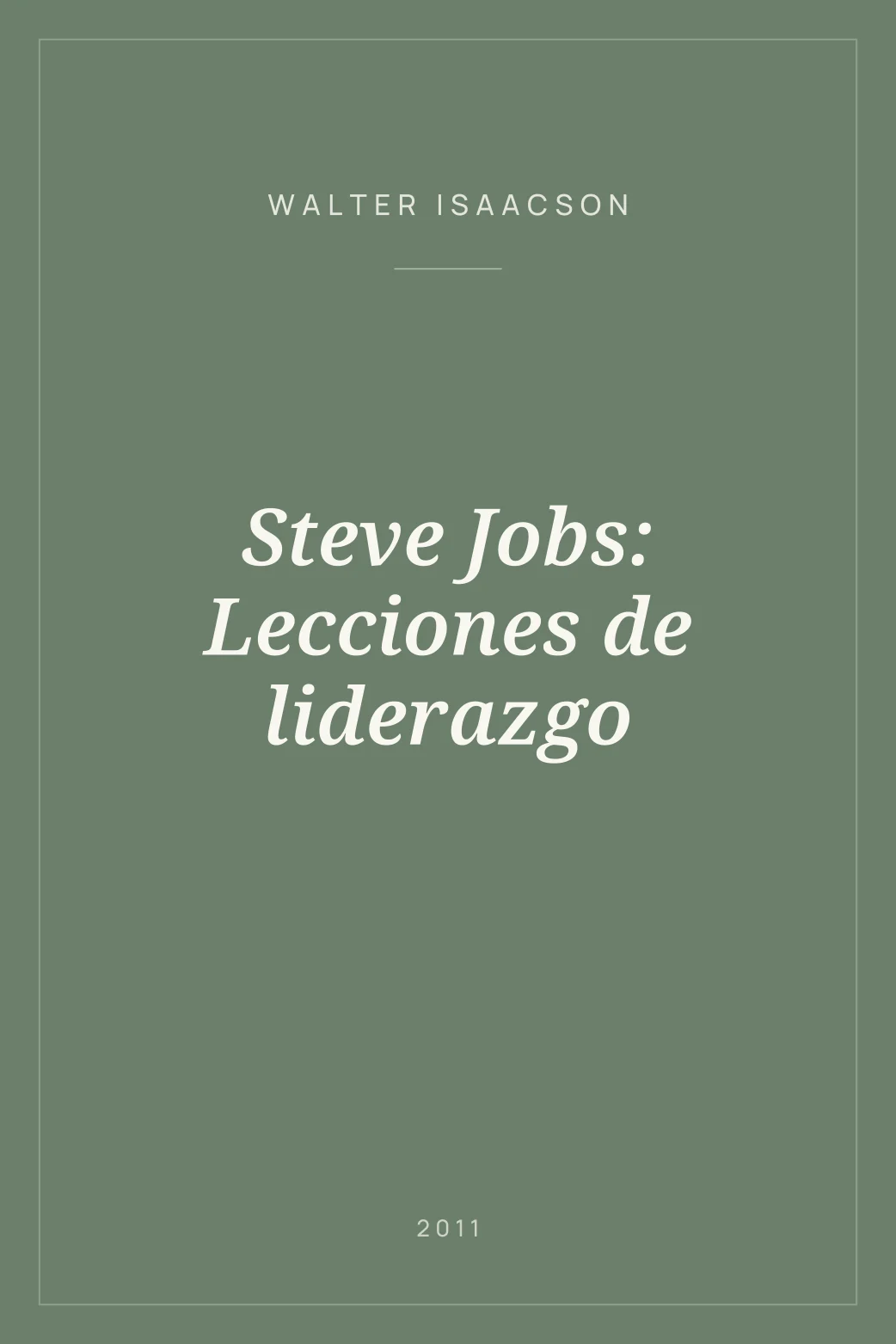Portada de Steve Jobs: Lecciones de liderazgo