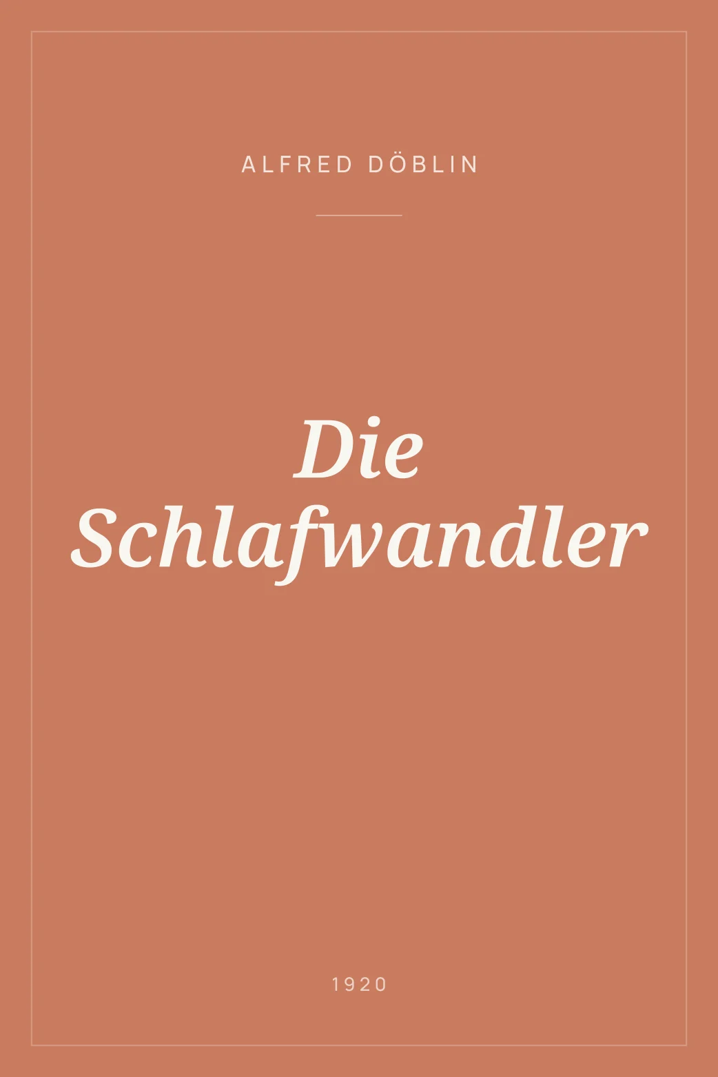 Portada de Die Schlafwandler