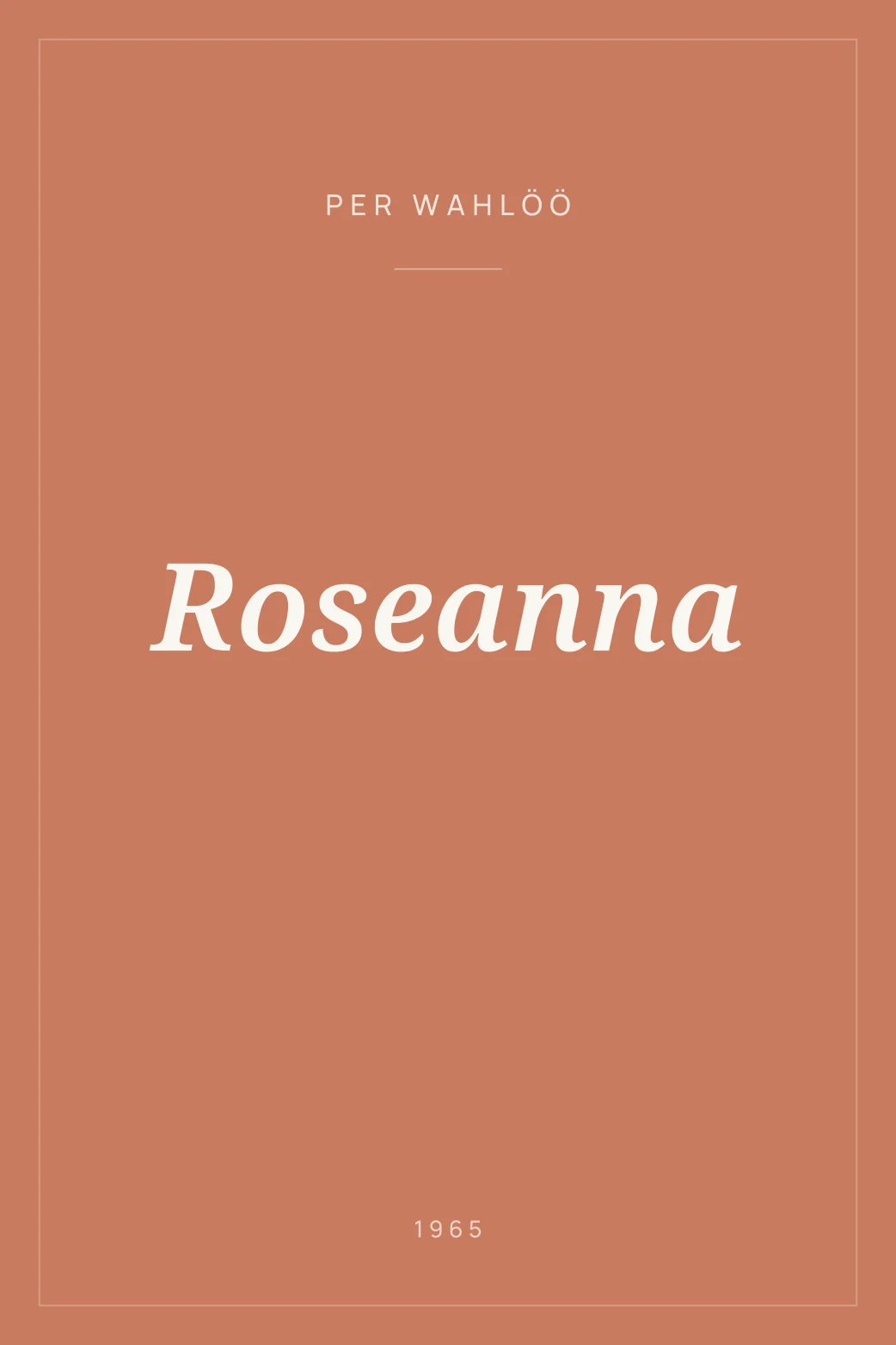 Portada de Roseanna