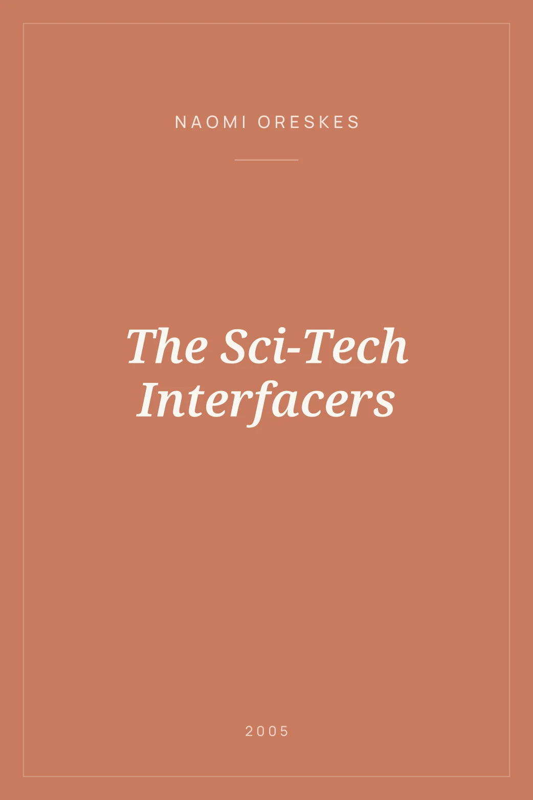 Portada de The Sci-Tech Interfacers