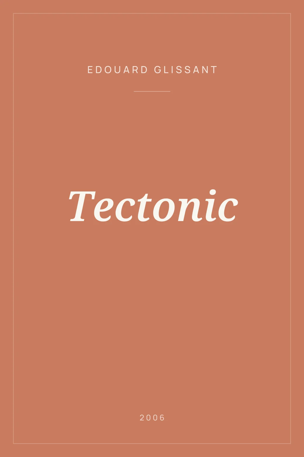 Portada de Tectonic