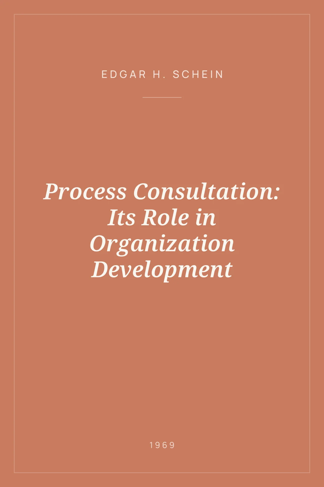 Portada de Process Consultation: Its Role in Organization Development