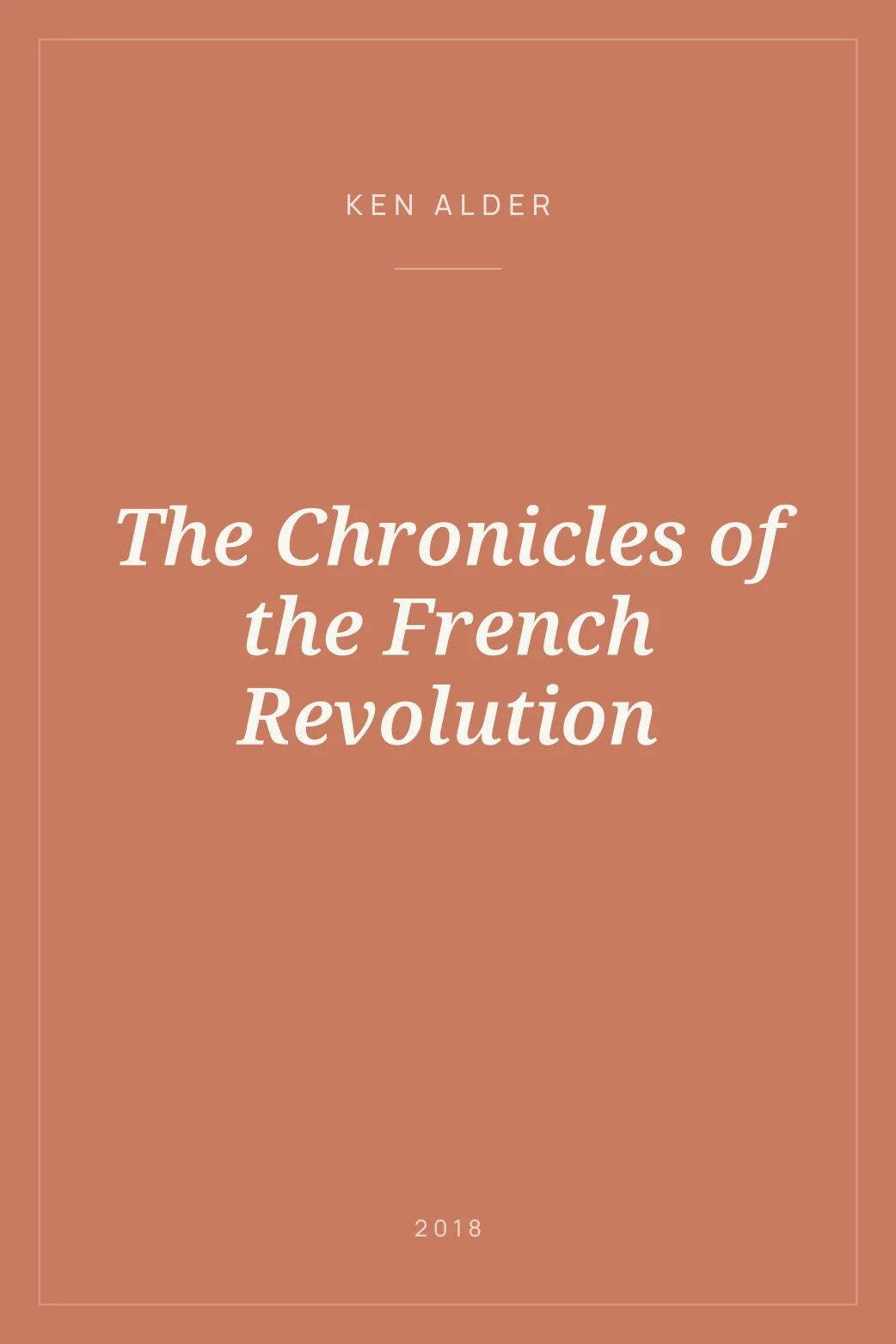 Portada de The Chronicles of the French Revolution