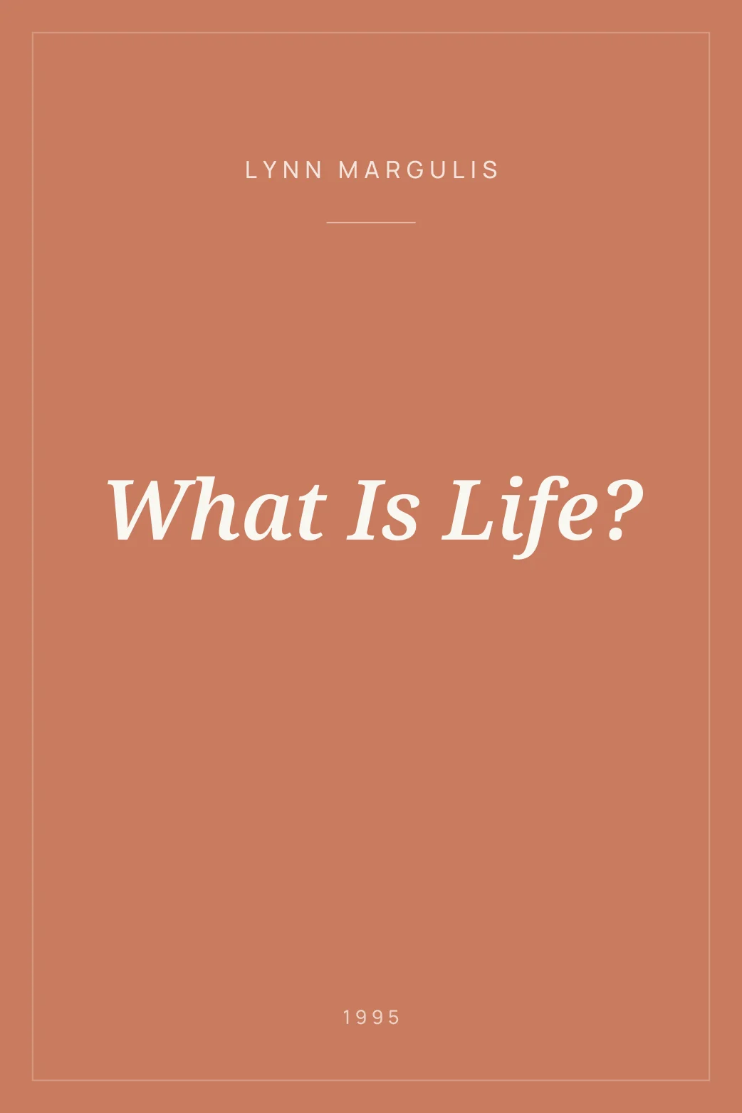Portada de What Is Life?