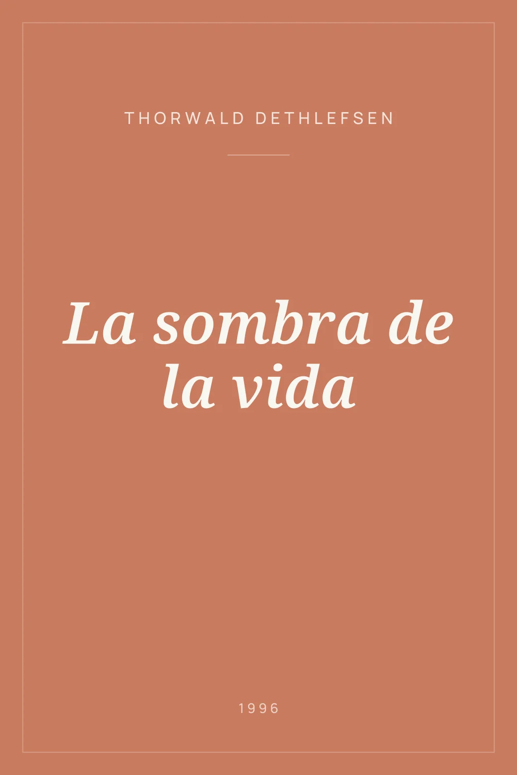 Portada de La sombra de la vida