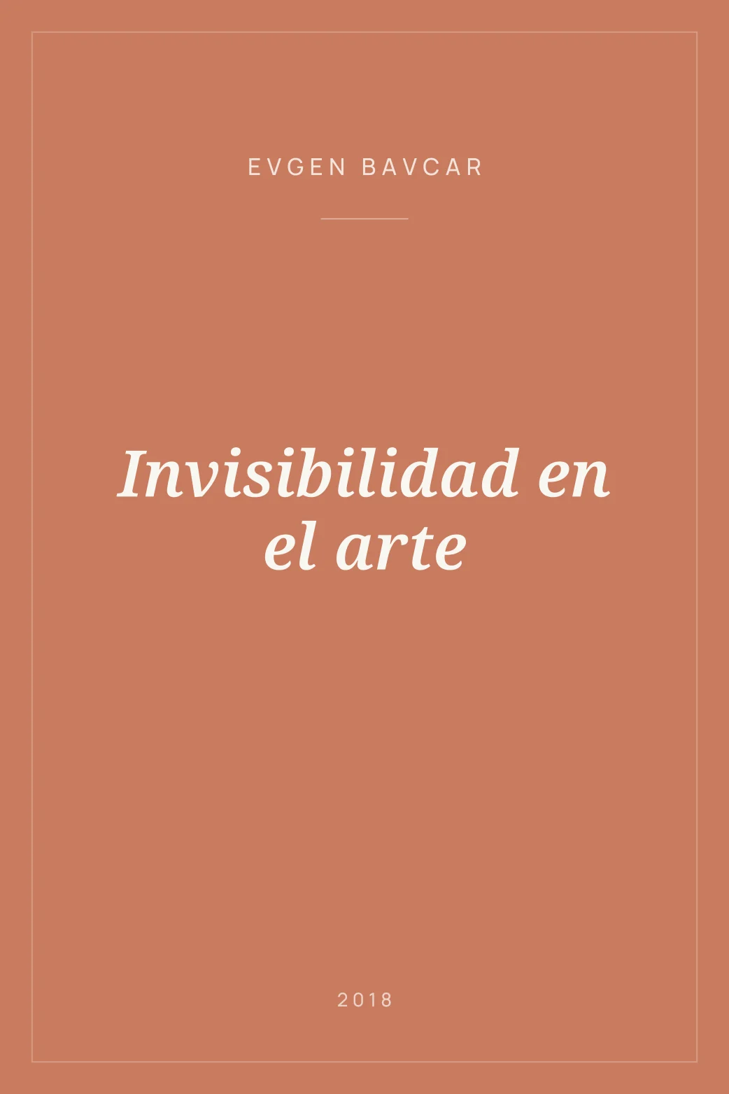 Portada de Invisibilidad en el arte
