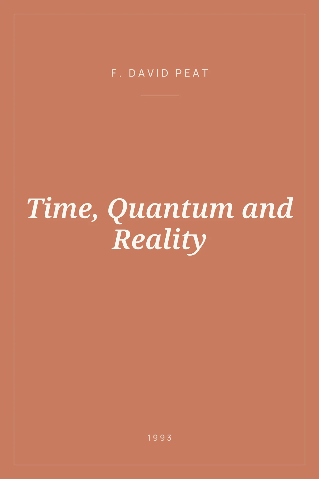 Portada de Time, Quantum and Reality