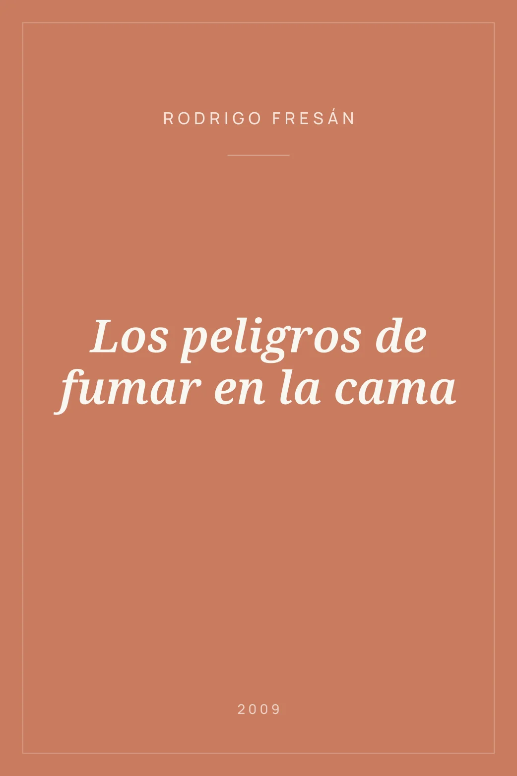 Portada de Los peligros de fumar en la cama