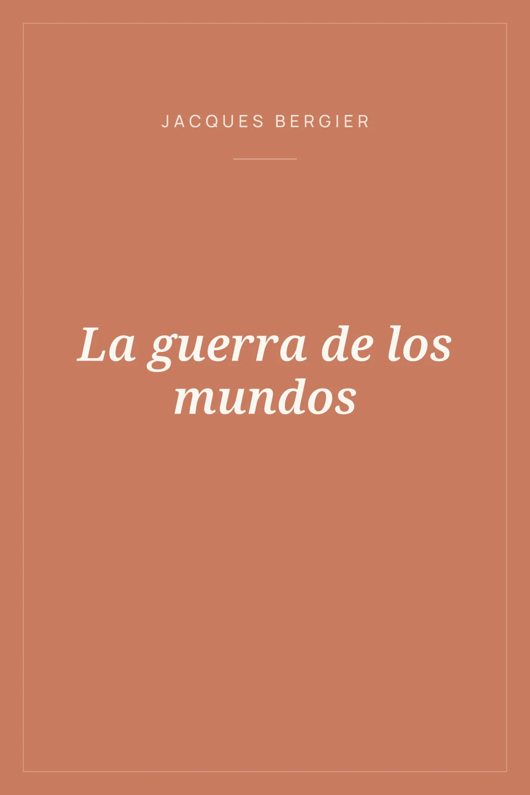 Portada de La guerra de los mundos