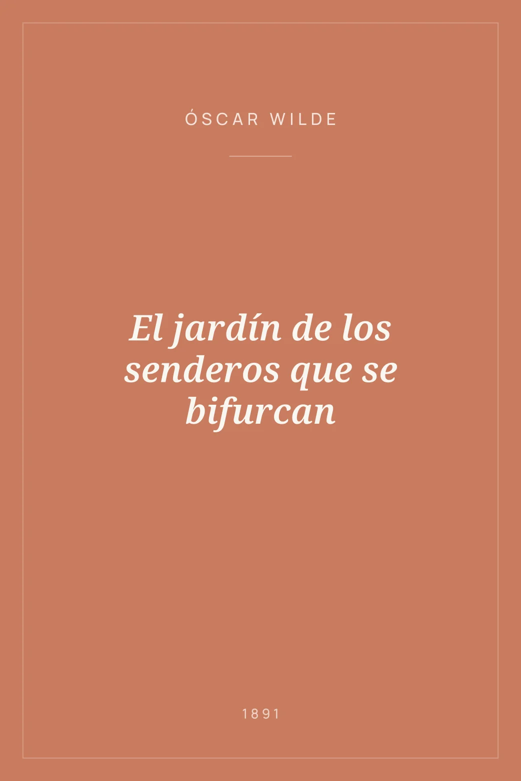 Portada de El jardín de los senderos que se bifurcan