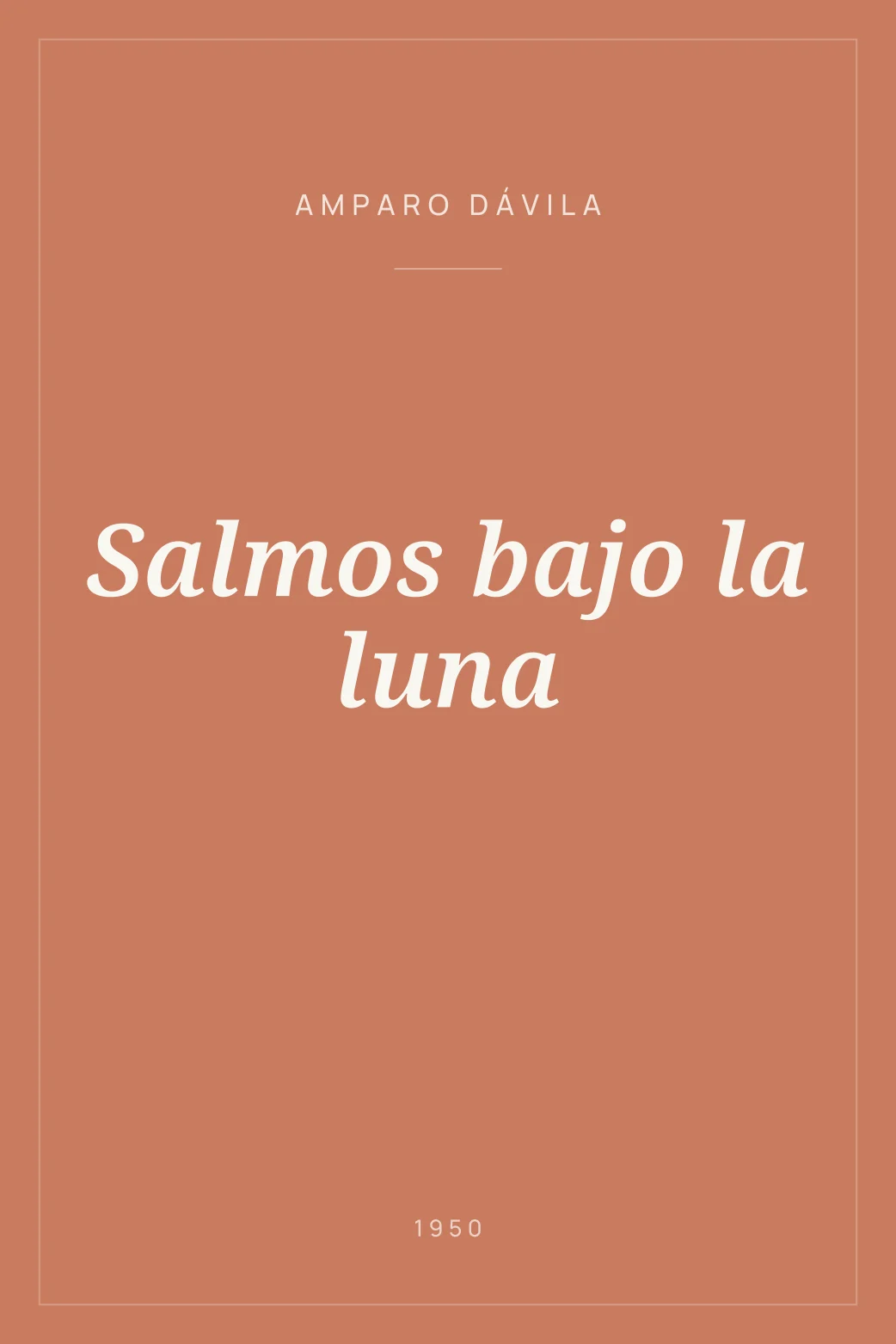 Portada de Salmos bajo la luna