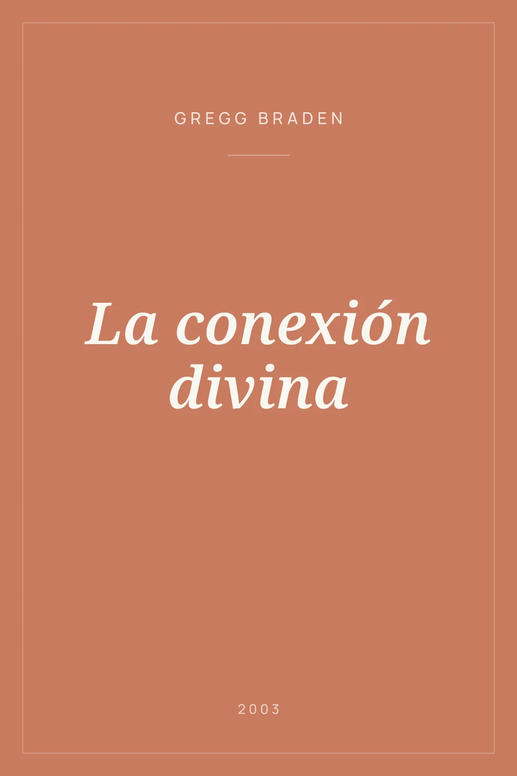 Portada de La conexión divina