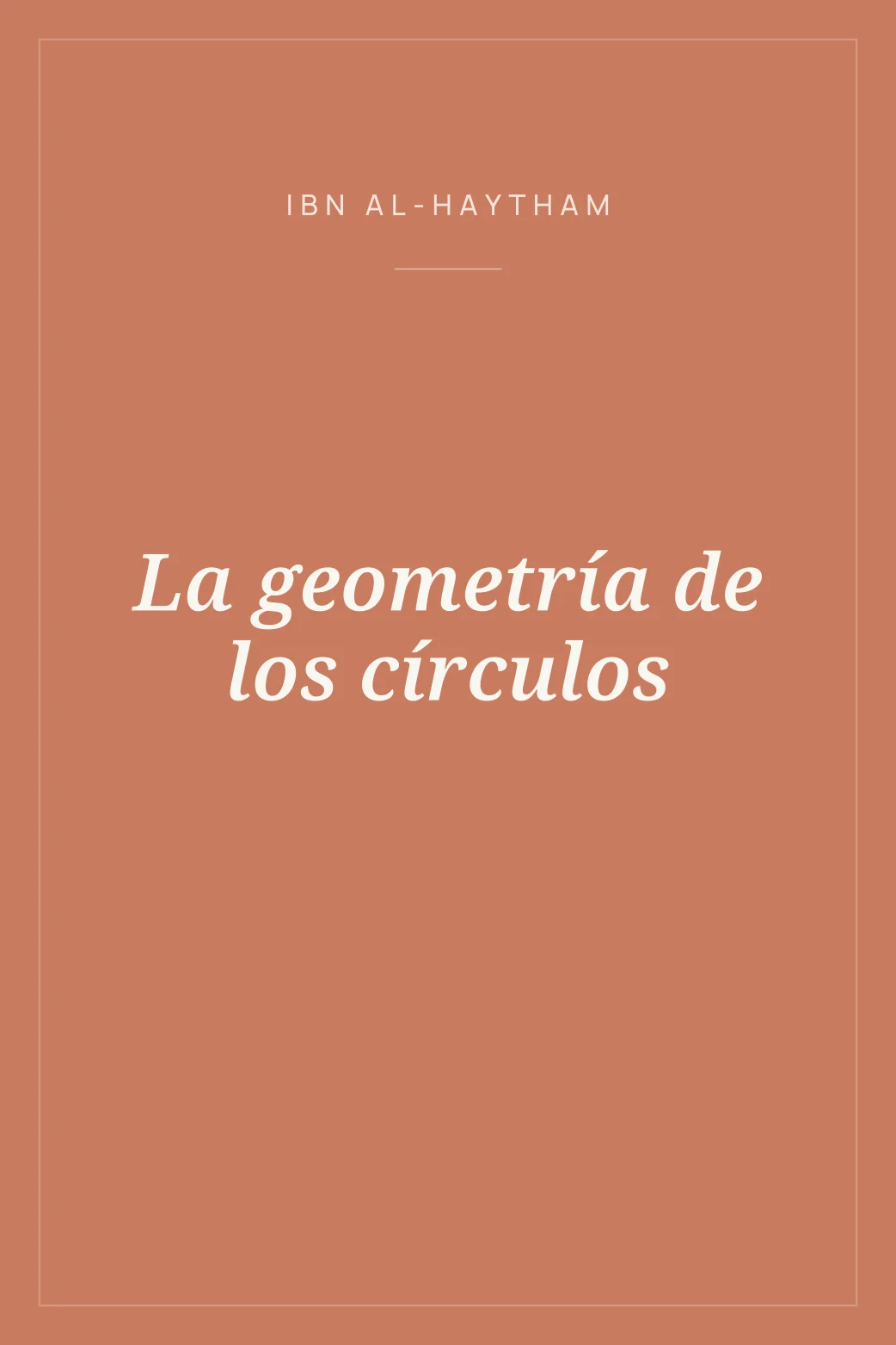 Portada de La geometría de los círculos