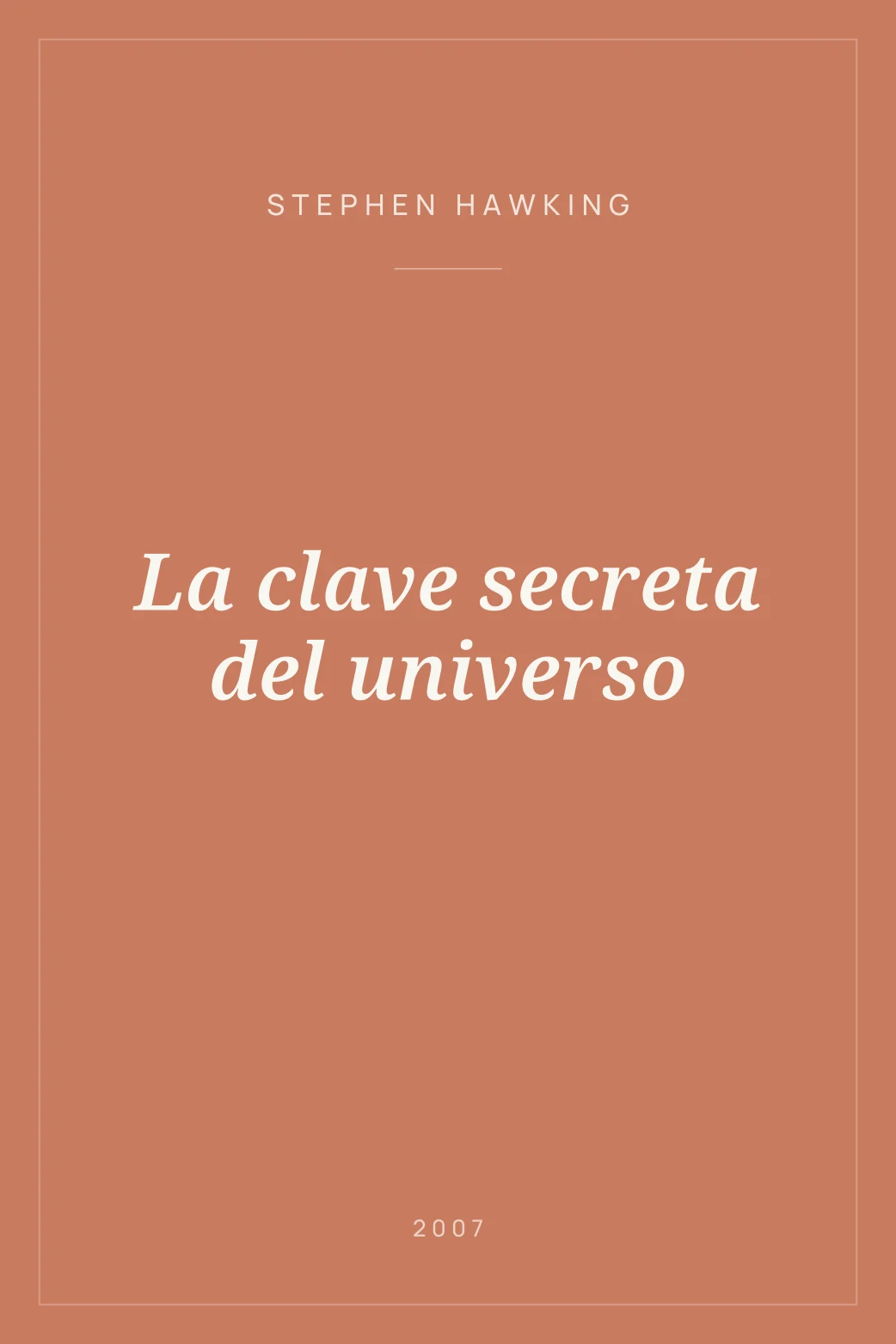 Portada de La clave secreta del universo