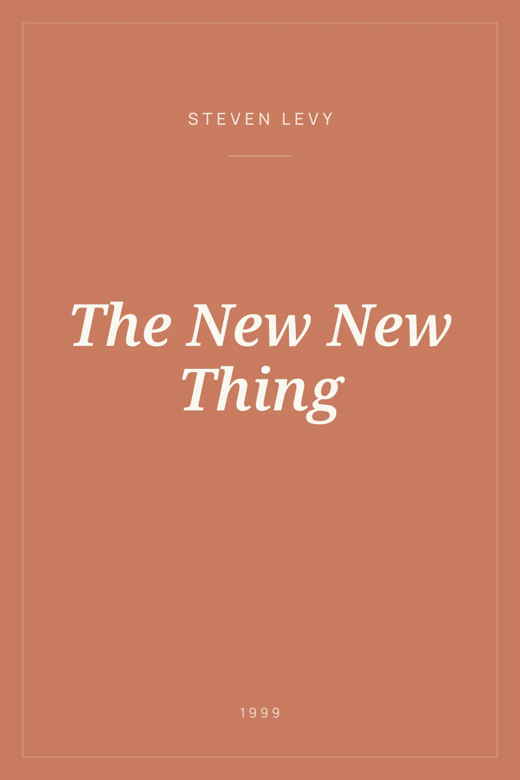 Portada de The New New Thing