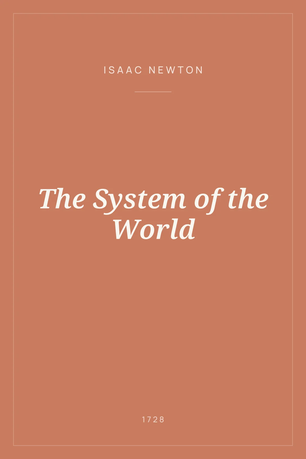 Portada de The System of the World