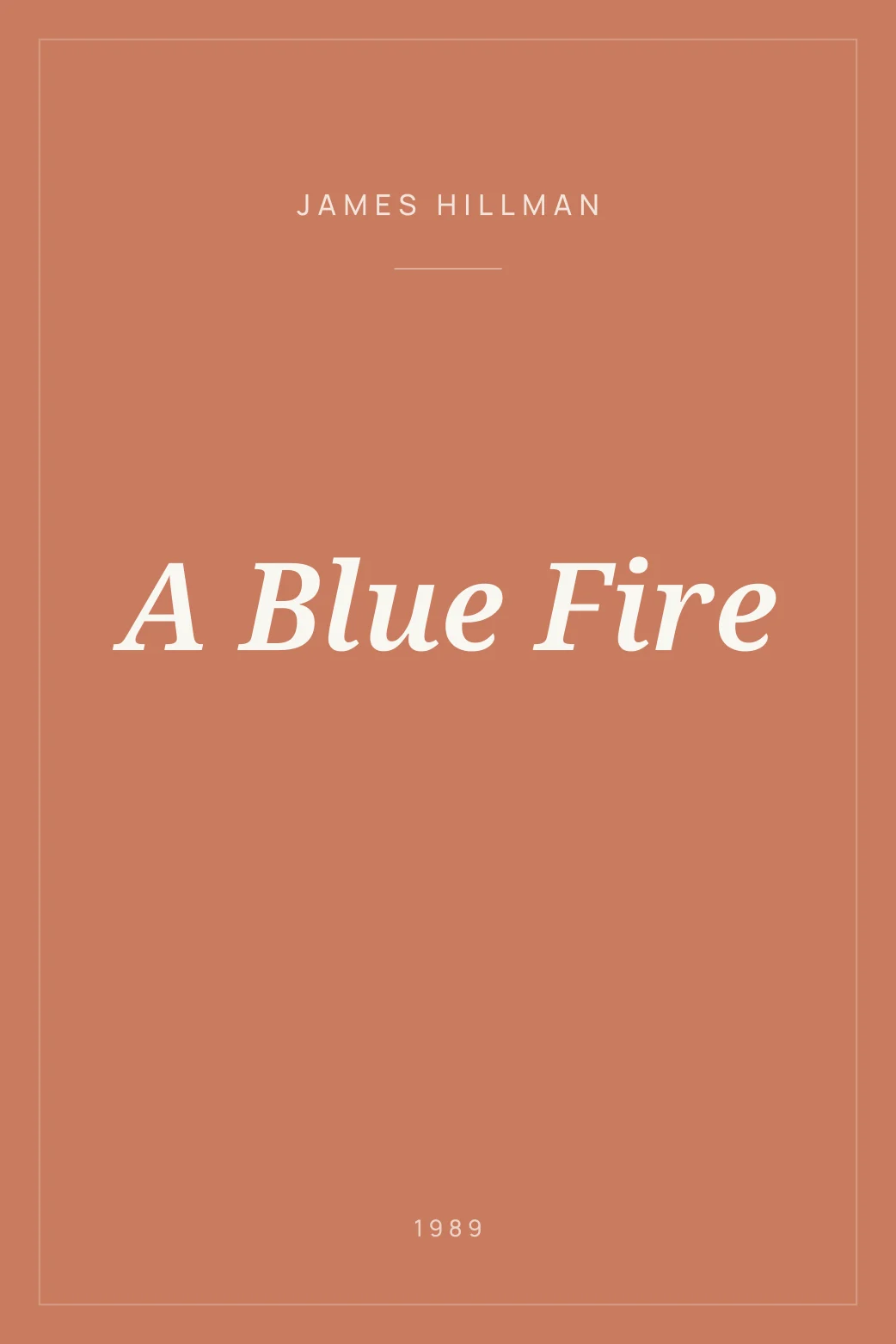 Portada de A Blue Fire