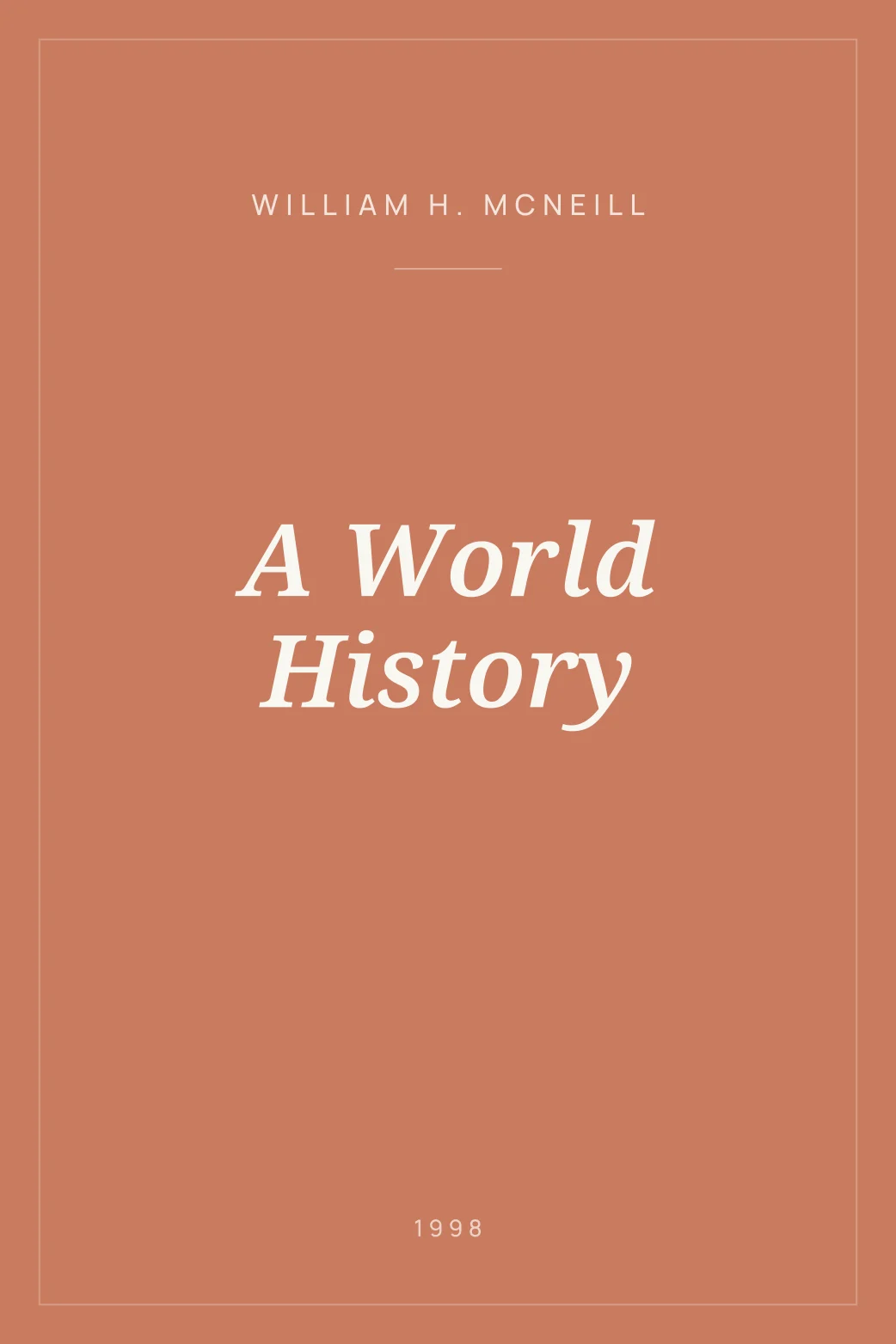 Portada de A World History