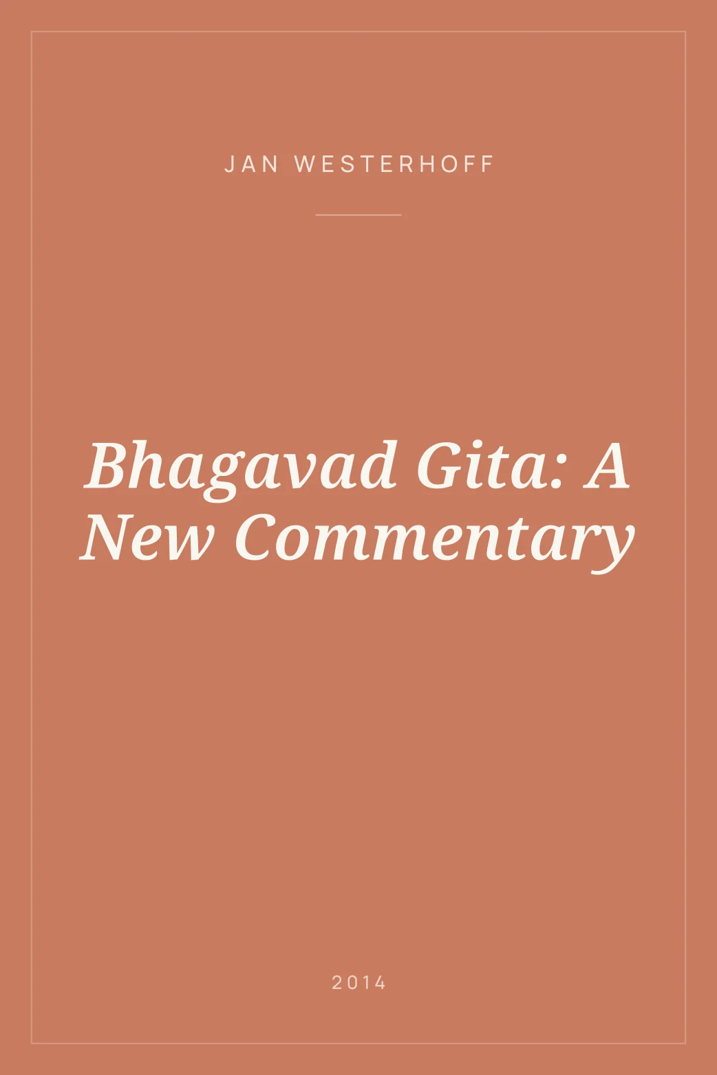 Portada de Bhagavad Gita: A New Commentary
