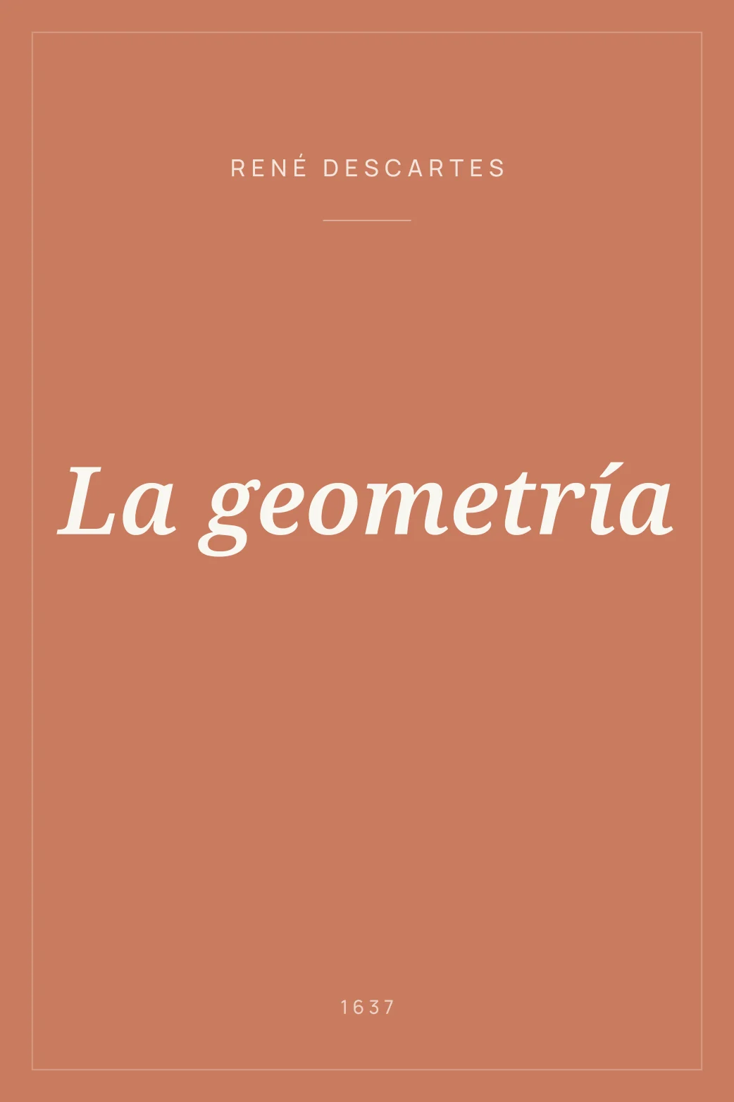 Portada de La geometría