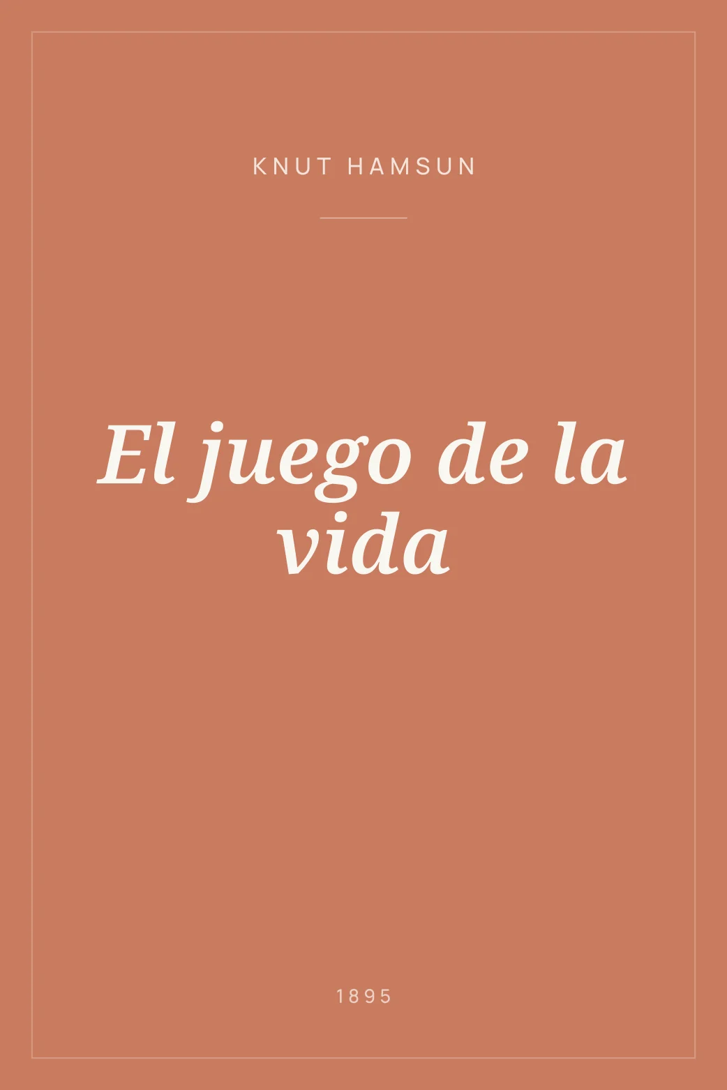 Portada de El juego de la vida