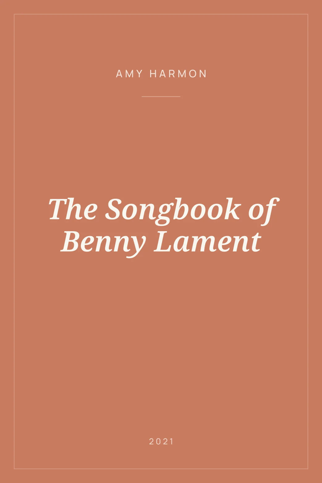 Portada de The Songbook of Benny Lament