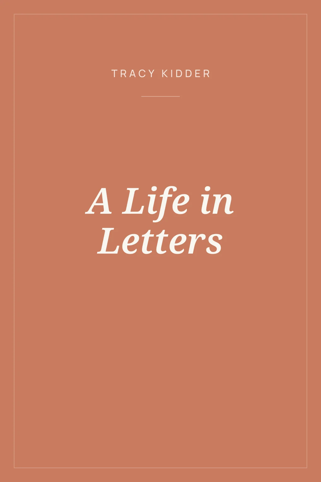 Portada de A Life in Letters
