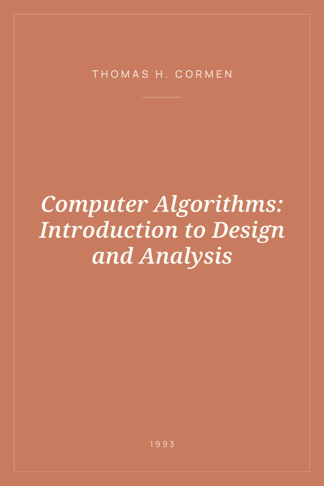 Portada de Computer Algorithms: Introduction to Design and Analysis