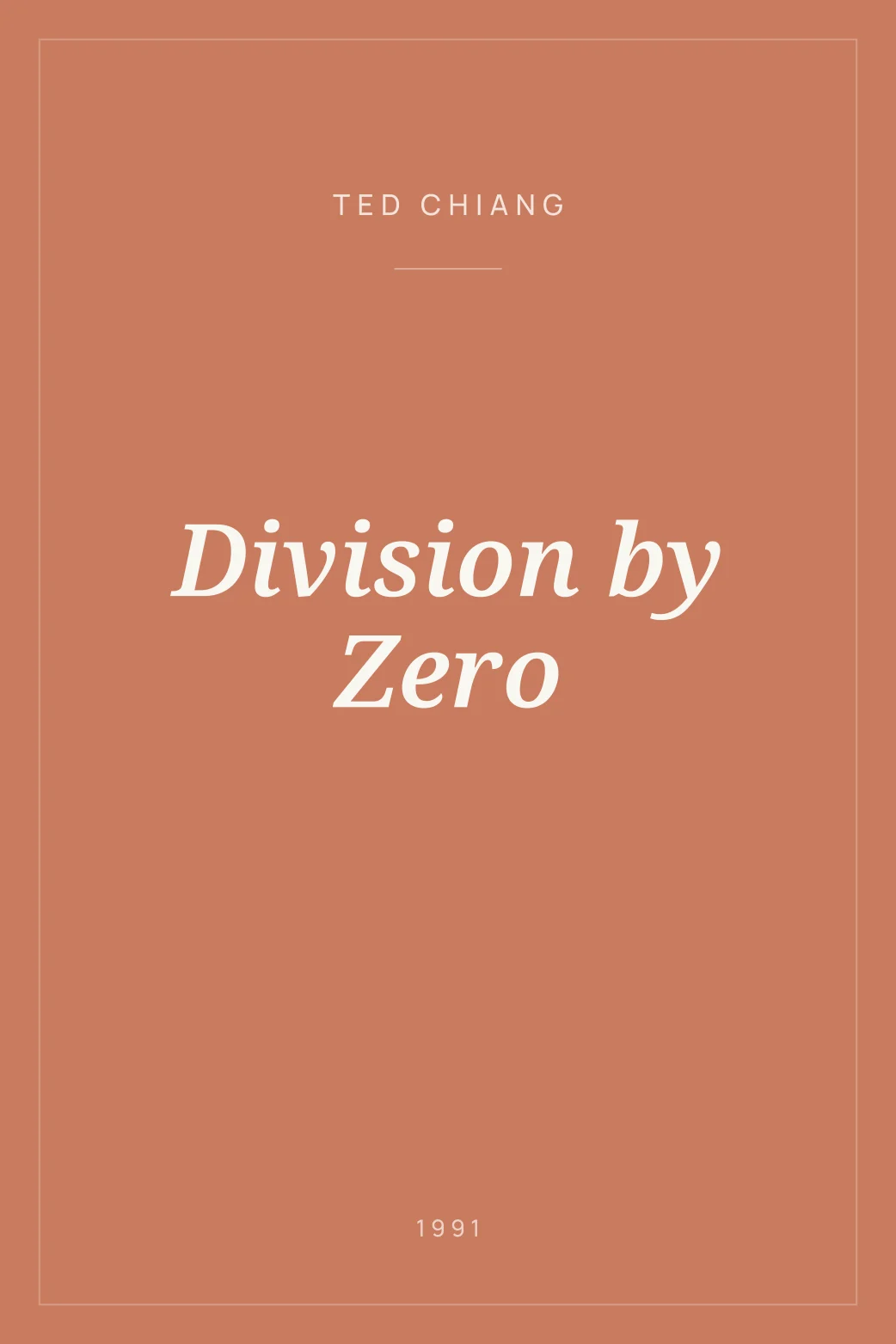 Portada de Division by Zero