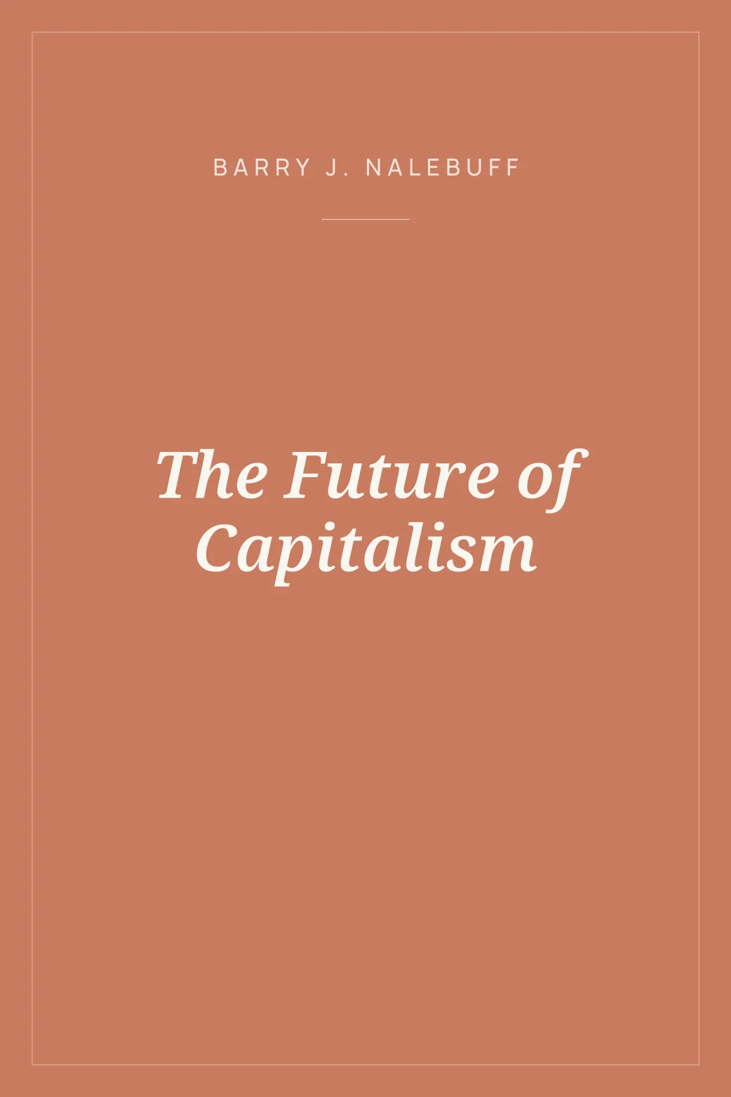 Portada de The Future of Capitalism