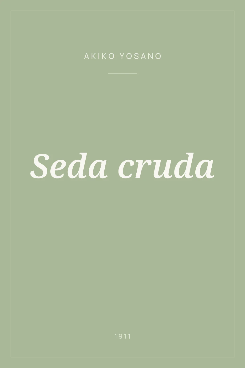 Portada de Seda cruda