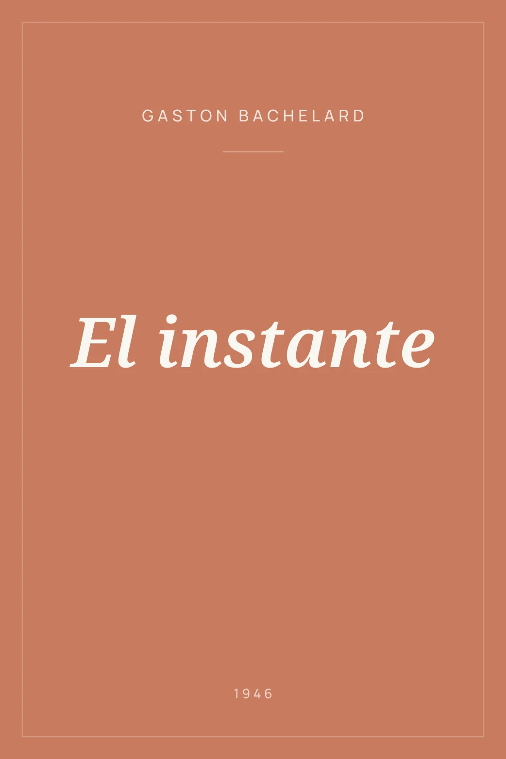 Portada de El instante