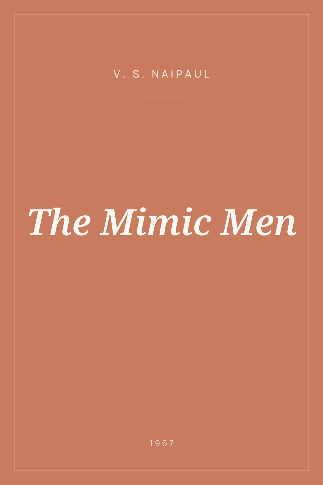 Portada de The Mimic Men