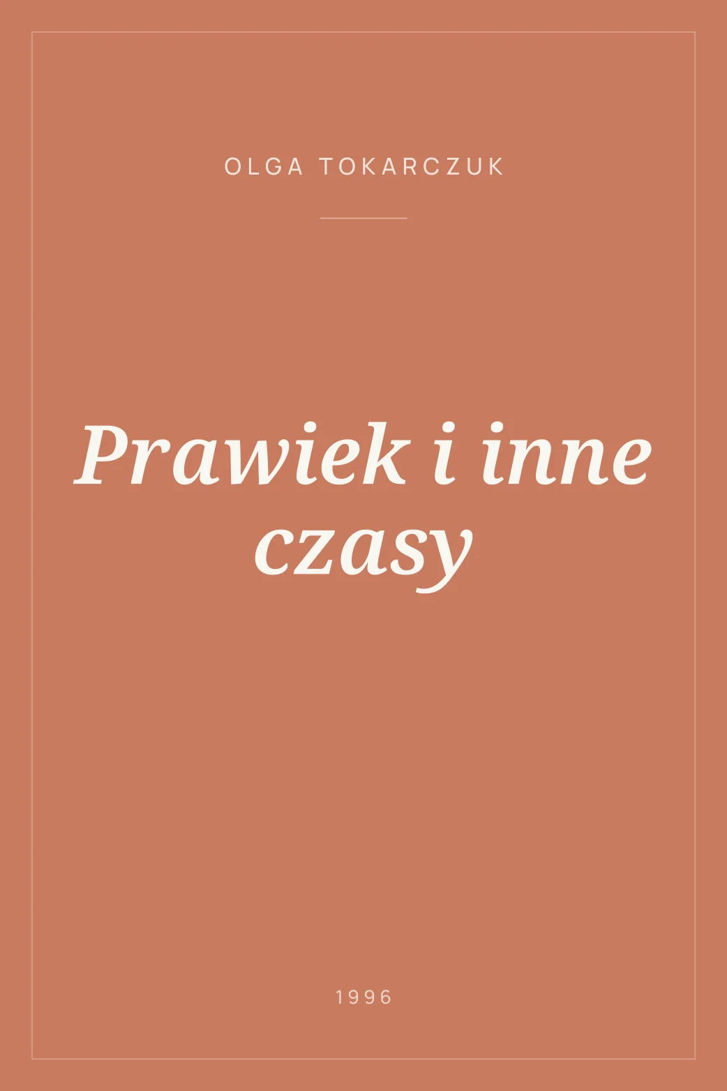 Portada de Prawiek i inne czasy