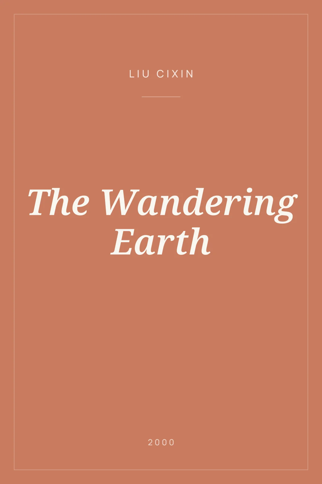 Portada de The Wandering Earth