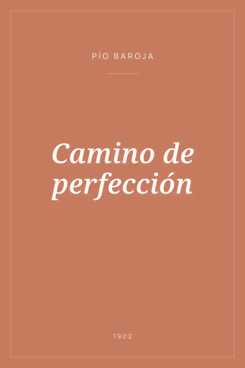 Portada de Camino de perfección