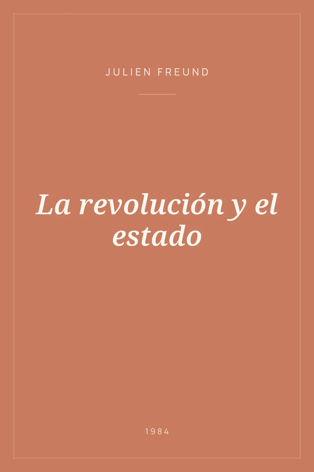 Portada de La revolución y el estado