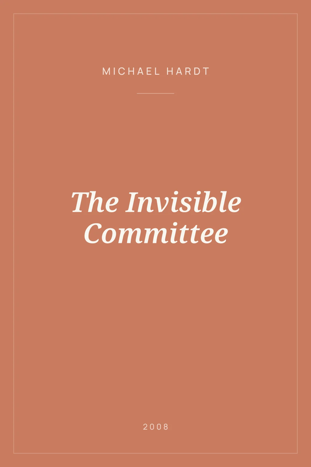Portada de The Invisible Committee