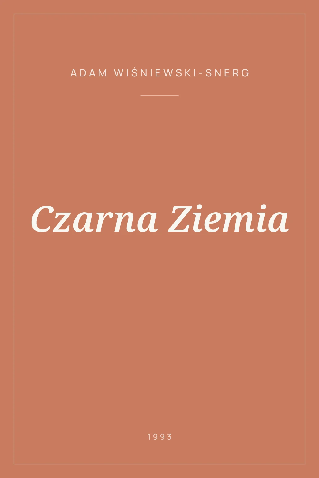 Portada de Czarna Ziemia
