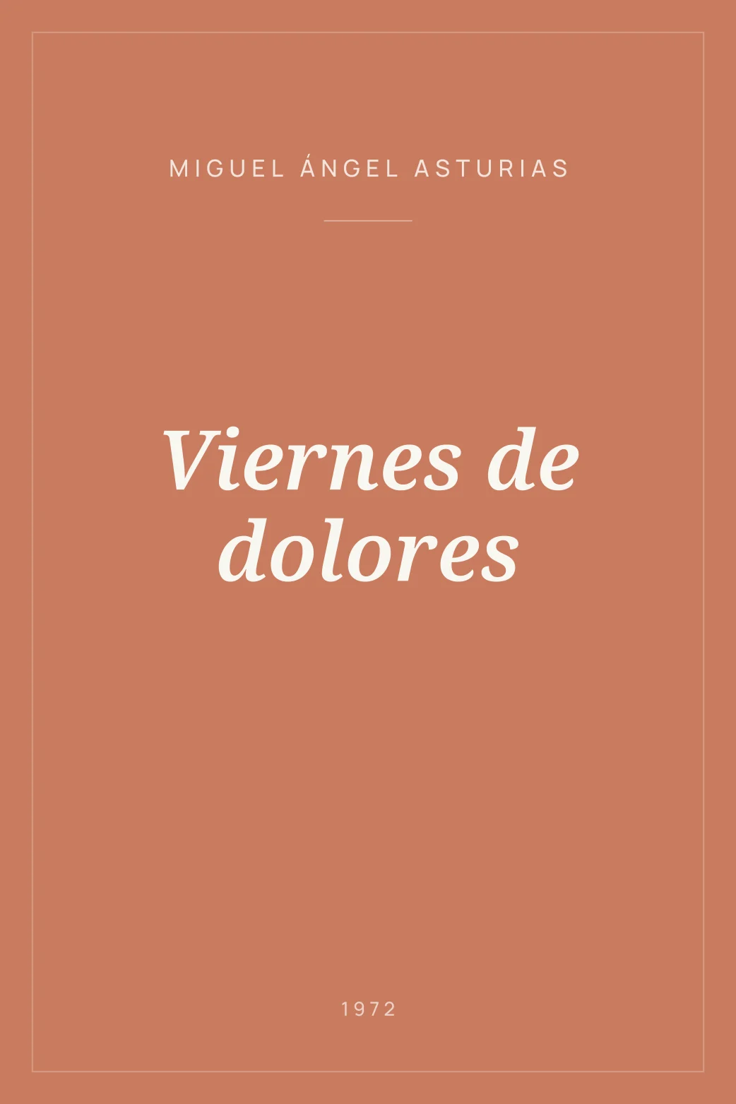 Portada de Viernes de dolores