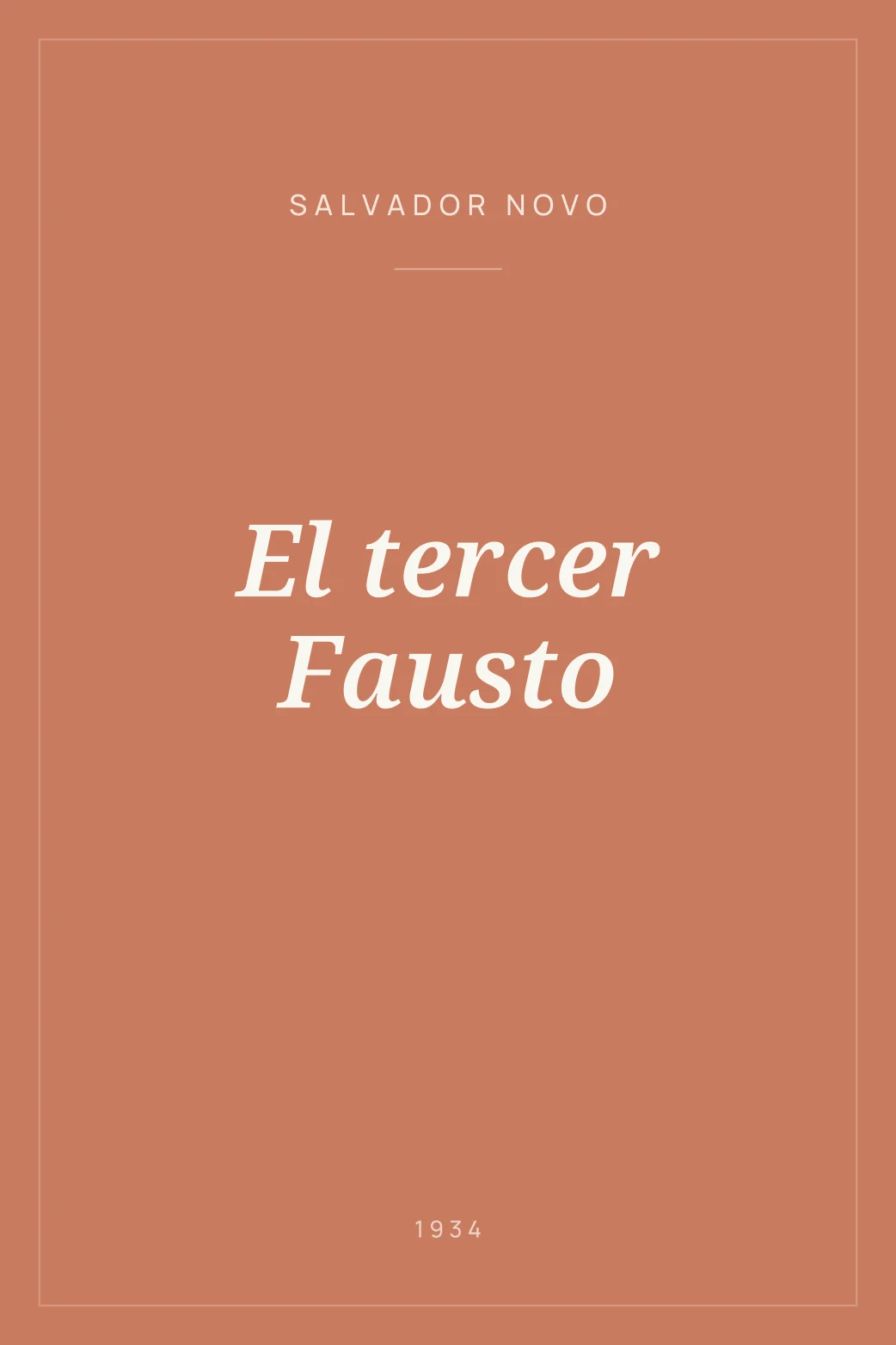 Portada de El tercer Fausto
