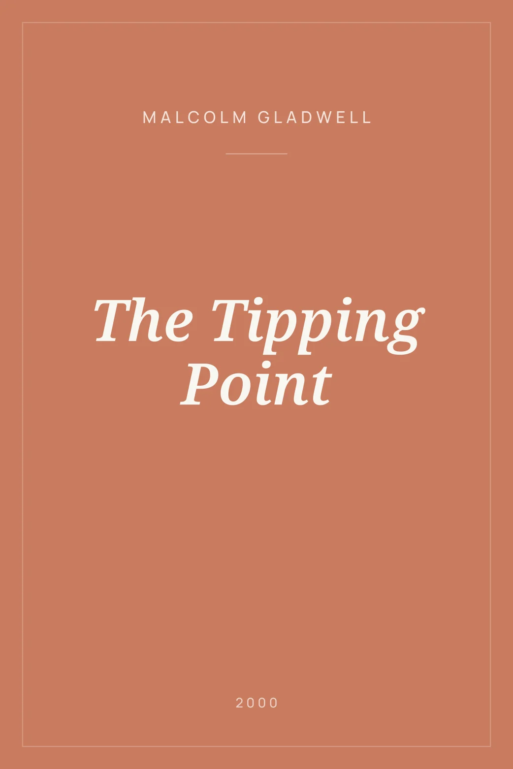 Portada de The Tipping Point