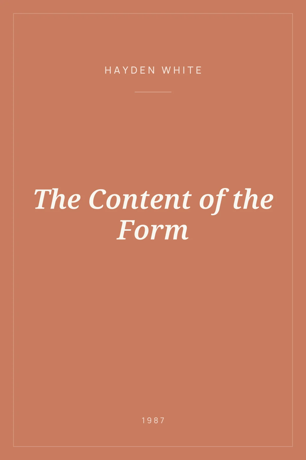 Portada de The Content of the Form