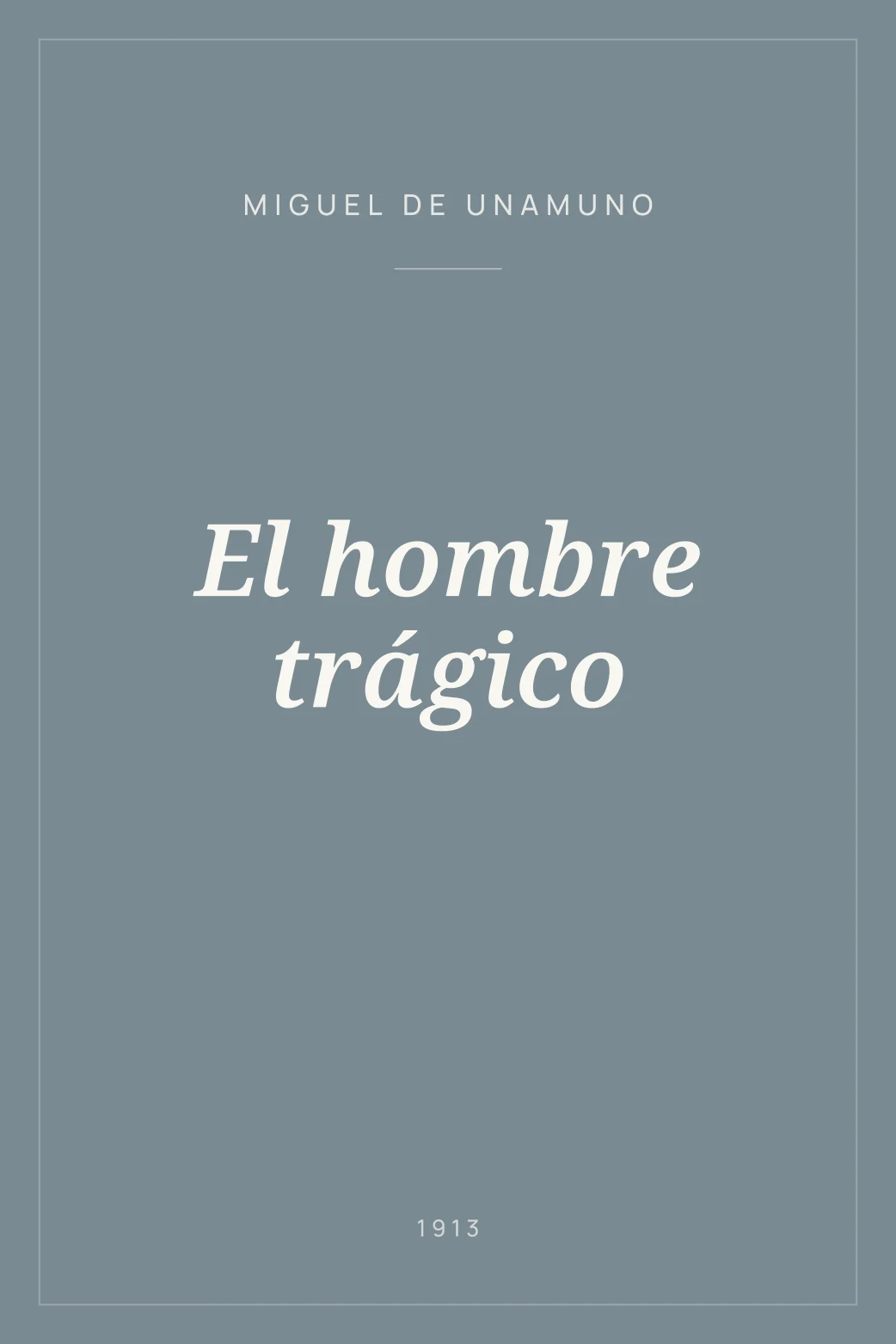 Portada de El hombre trágico